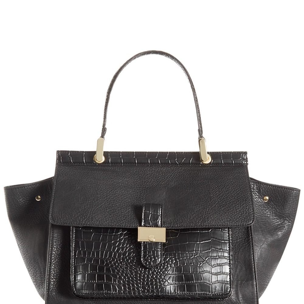 New black leather stylish bag 💼